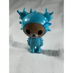 Tokidoki Cactus Sonic Toy Figure Blue Bear 3" 2022 Nice